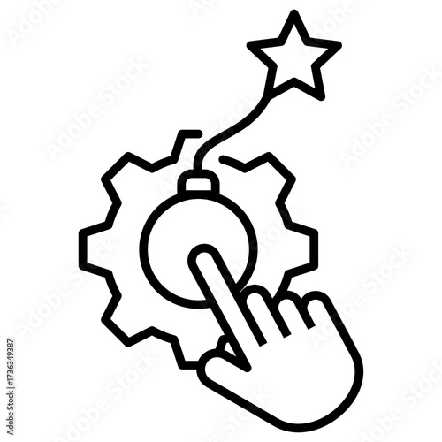 Debt Control Outline Icon
