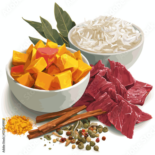 Olluquito con Charqui Traditional Peruvian Andean Dish