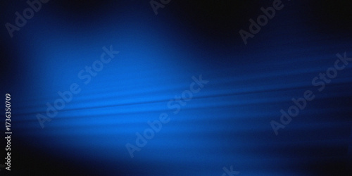 Abstract Blue light in dark background.