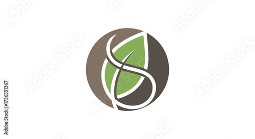 Editable vector green leaf logo design for eco friendly brand identity and natural product business branding template vector