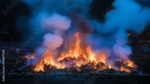 Discover the rituals of a Hindu funeral in India, from the offering of funeral flowers and chanting of mantras to ash immersion in sacred rivers, reflecting deep 