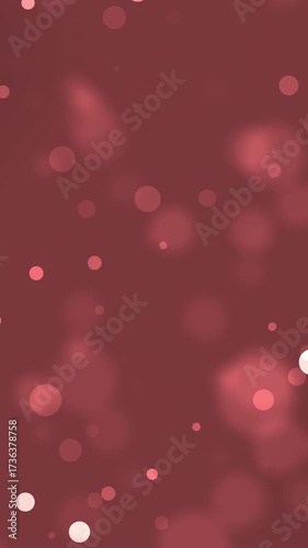 Elegant Burgundy Bokeh Background - Sparkling Light Particles for Festive and Romantic Designs
