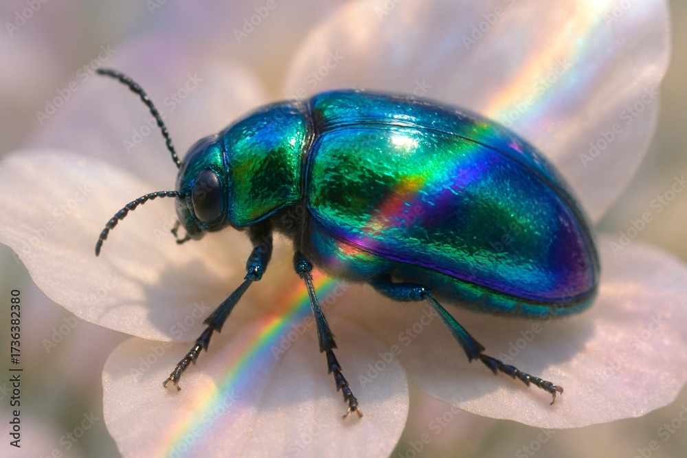 Fototapeta premium Jewel Beetle’s Luminous Gleam
