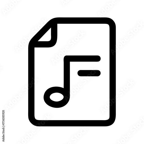Note icon isolated on a transparent background