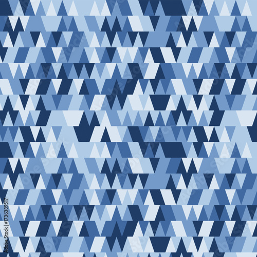 Seamless triangle pattern. Geometric wallpaper of the surface. Unique background. Doodle for design. Bright colors. Print for flyers, posters, t-shirts and textiles. Vintage and retro style