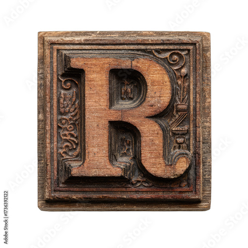 Wooden block letter 