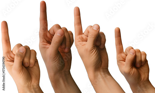 Hands pointing at something 