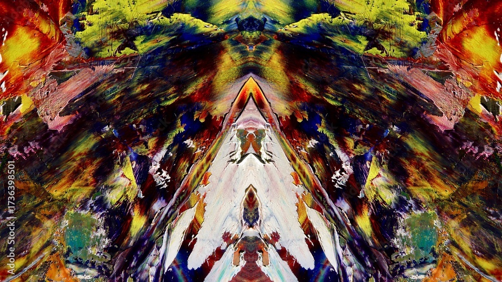 Fototapeta premium Abstract art background . Hand painting artwork on canvas .