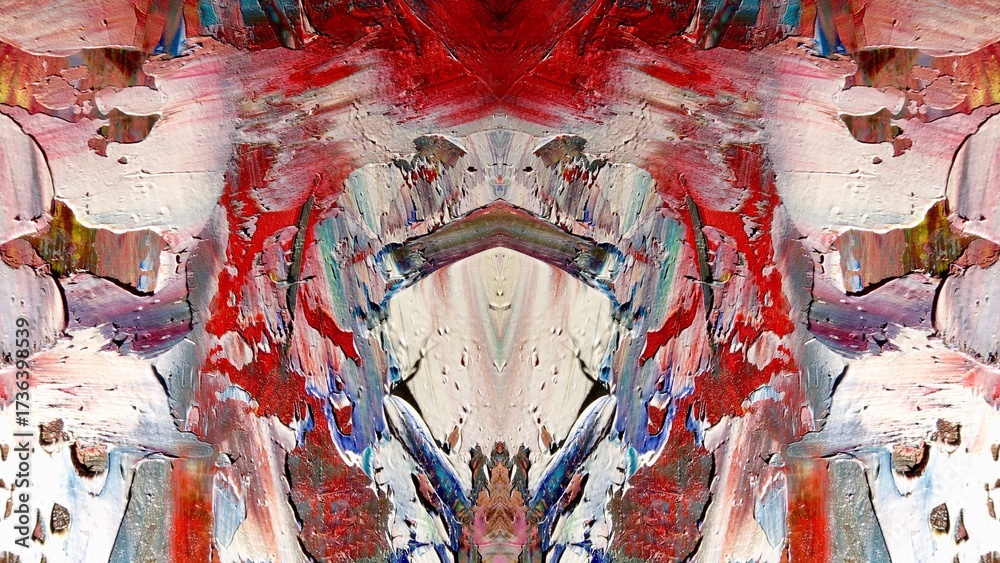 Fototapeta premium Abstract art background . Hand painting artwork on canvas .