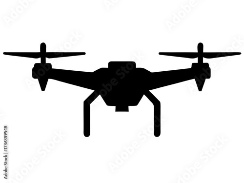 drone black silhouette vector,drone icon