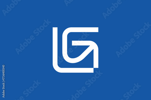 Letter LG Arrow Logo 
