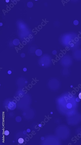 Deep Blue Bokeh Background - Sparkling Light Particles for Calming and Serene Designs
