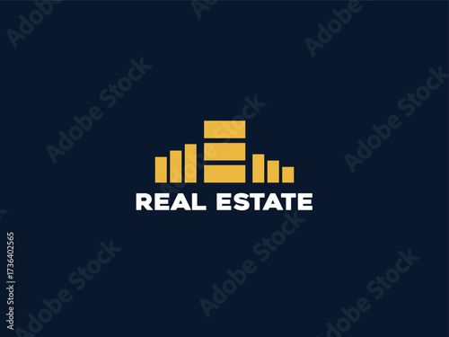 Minimalist real estate logo| Modern home real estate logo design | Flat Vector Logo Design Template Element for Realestate Construction Architecture Building Logos. for Business Use.