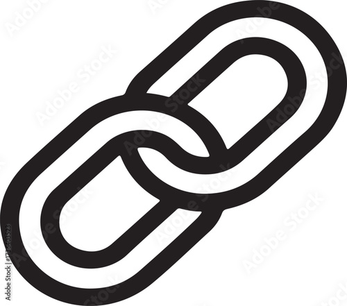 Chain link icon illustration