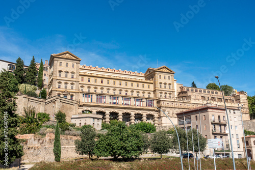 Magnificent Neoclassical and Baroque Sant Ignasi Sanctuary Manresa Barcelona Spain 18th Century Jesuit Monument on Cliff