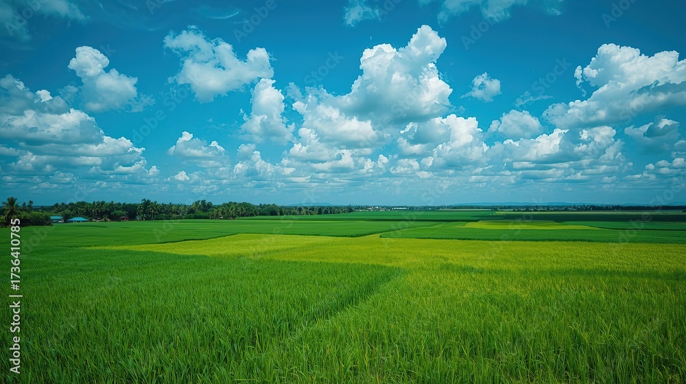 Fototapeta premium Green Field Horizon