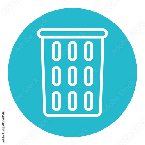 Laundry Basket Vector Icons