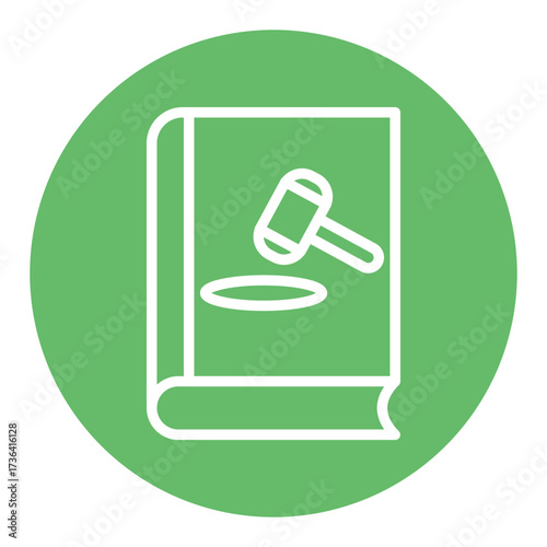 Law Book Vector Icons