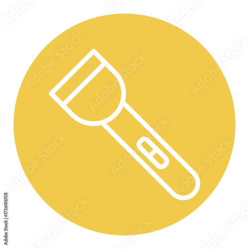 Police Flashlight Vector Icons