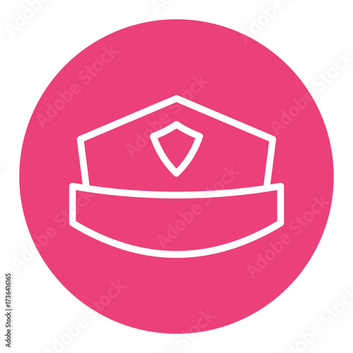 Police Hat Vector Icons