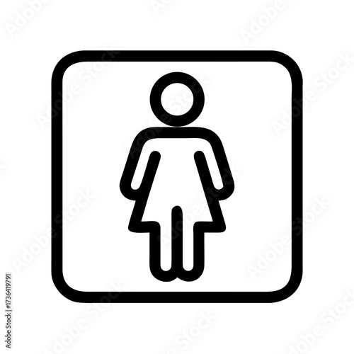 Men's washroom icon isolated on a transparent background
