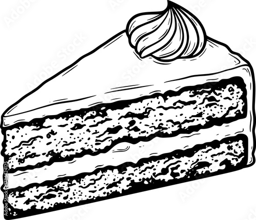 vector sweet cake slices
