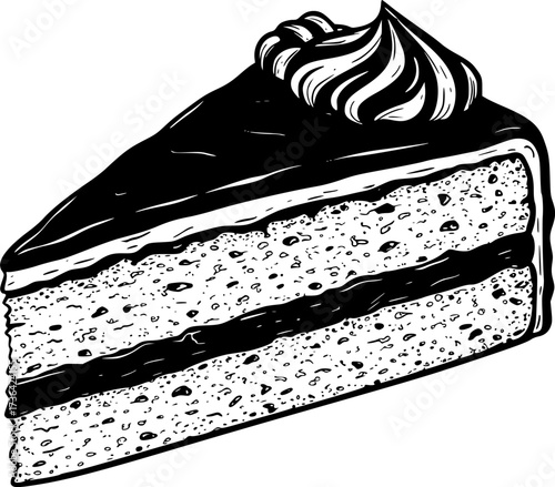 vector sweet cake slices
