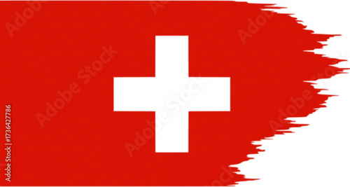 vector flag of switzerland. swiss official national flag
