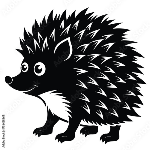 Cute Hedgehog Character for Children’s Illustrations cute hedgehog character for