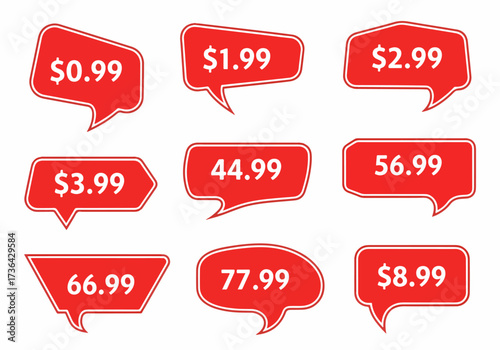 Eye-Catching Sale Labels Highlighting Budget-Friendly Prices