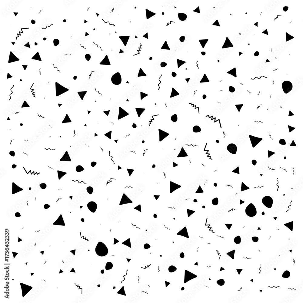 Obraz premium Abstract Geometric Shapes Pattern Modern Playful Design Background