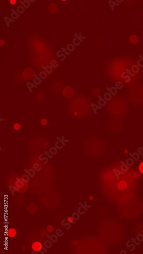 Deep Red Bokeh Background - Sparkling Light Particles for Festive and Elegant Designs
