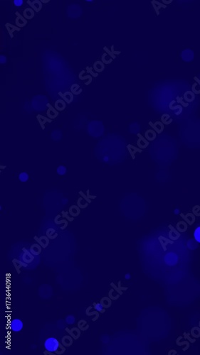 Midnight Blue Bokeh Background - Sparkling Light Particles for Elegant and Serene Designs
