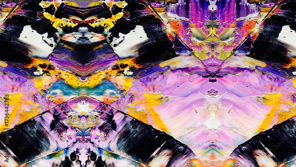 Fototapeta premium Abstract art background . Hand painting artwork on canvas .