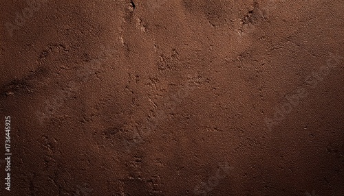 dark brown textured surface with rough plaster detail and subtle grain pattern creating earthy abstract background ideal for rustic wallpaper commercial banner or editorial design