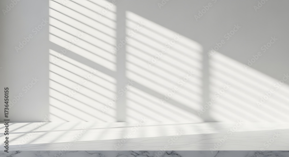 Obraz premium Marble Surface with Shadow Play Background