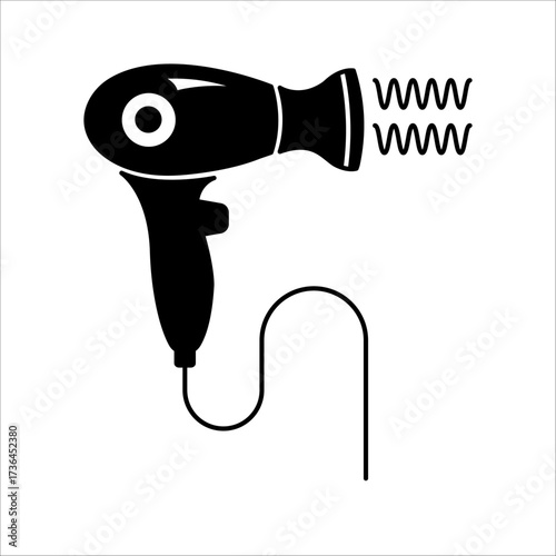 hair dryer icon vector. Vector sign illustration