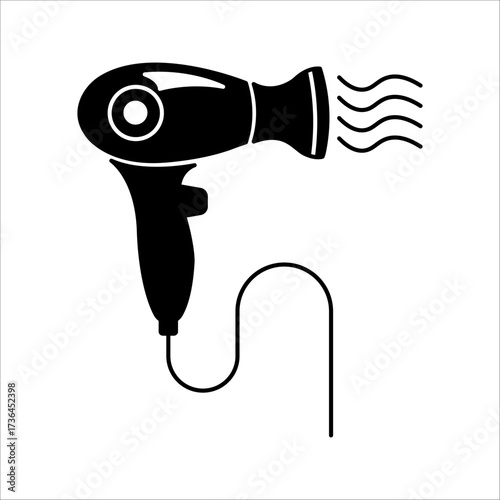 hair dryer icon vector. Vector sign illustration