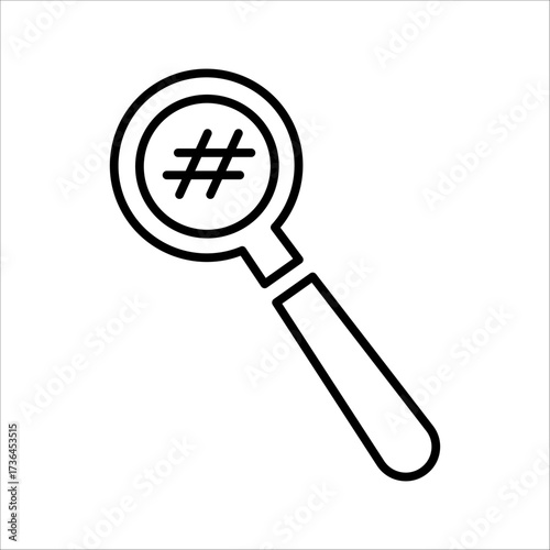 Hashtag icon logo design. Hashtag signs and symbols