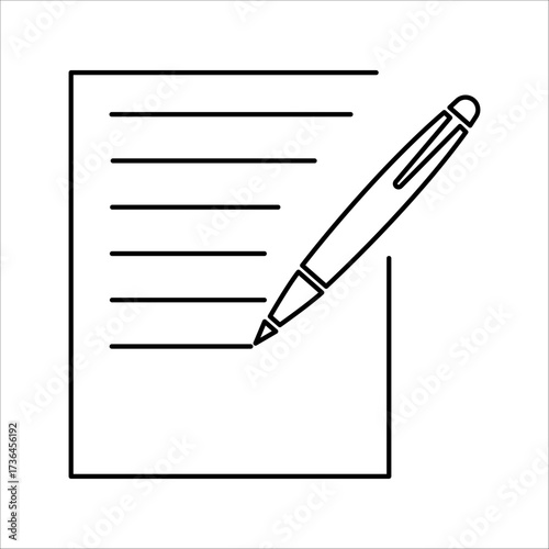 edit pen icon. Collection of registration symbols. Vector illustration.