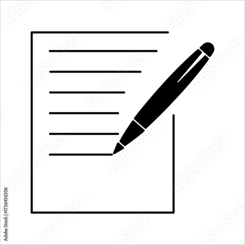 edit pen icon. Collection of registration symbols. Vector illustration.