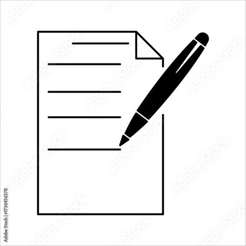 edit pen icon. Collection of registration symbols. Vector illustration.