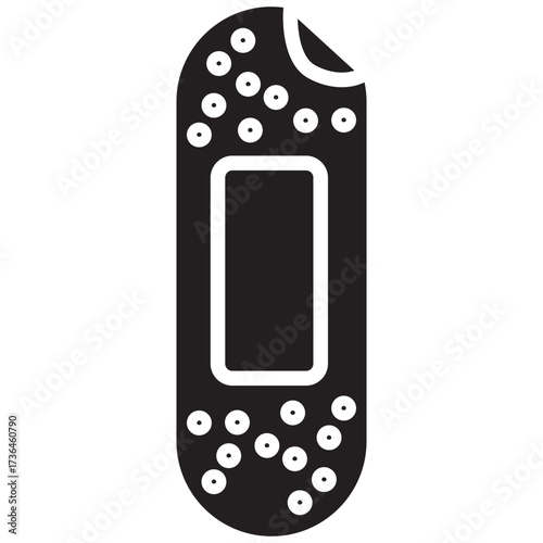 Bandage Plaster Minimalistic Flat Line Outline Stroke Icon Pictogram Symbol