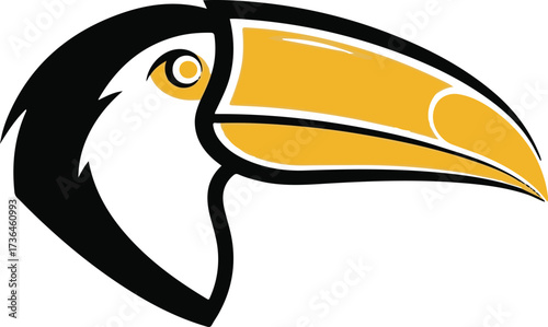 Stylized Toucan Head Logo