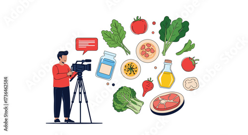 Creating engaging healthy food vlogs with expert tips and visual content inspiration.