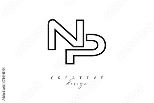 Free Download NP Creative Monogram Logo Design-Stock Creative Branding Design Concept - GFXLoad