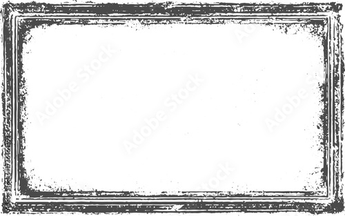 vector grunge black frame with white background for your text.Black grunge texture border frame over white.black ink brush painting blank frame border picture artistic grunge graphic element