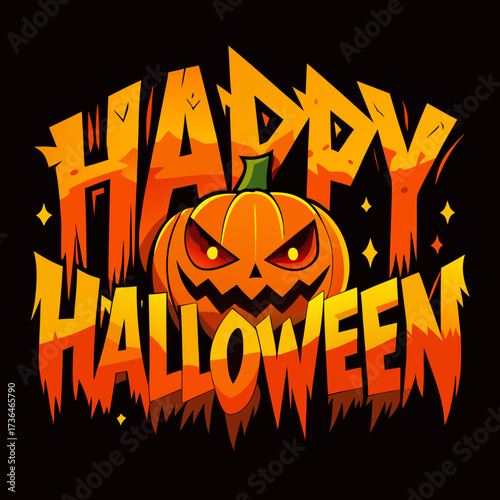 halloween background with pumpkin