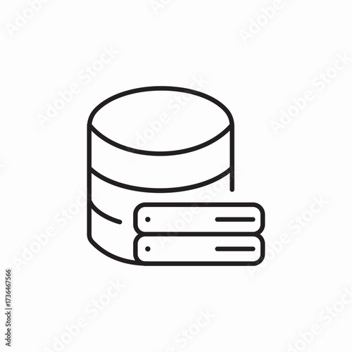 server data icon sign vector