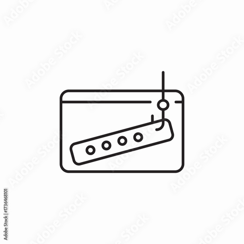 website fishing icon sign vector